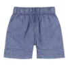 LILLY + SID GOTS Blue Chambray Shorts 5-6 Years -Hush Puppies Clothing Sale tuc142579530 Blue R Z001A