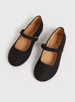 Black Velour Metallic Dot Bumper Shoes 7 Infant -Hush Puppies Clothing Sale tuc142587871 Black R Z002A
