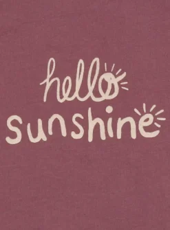 TURTLEDOVE ENGLAND Plum Slogan T-Shirt - 0-6 Month -Hush Puppies Clothing Sale tuc142589682 Plum R Z003A