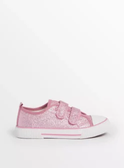 Pink Sparkle Twin Strap Trainers 3 7 Pink Sparkle Twin Strap Trainers 3 -Hush Puppies Clothing Sale tuc142611288 Pink R Z001A