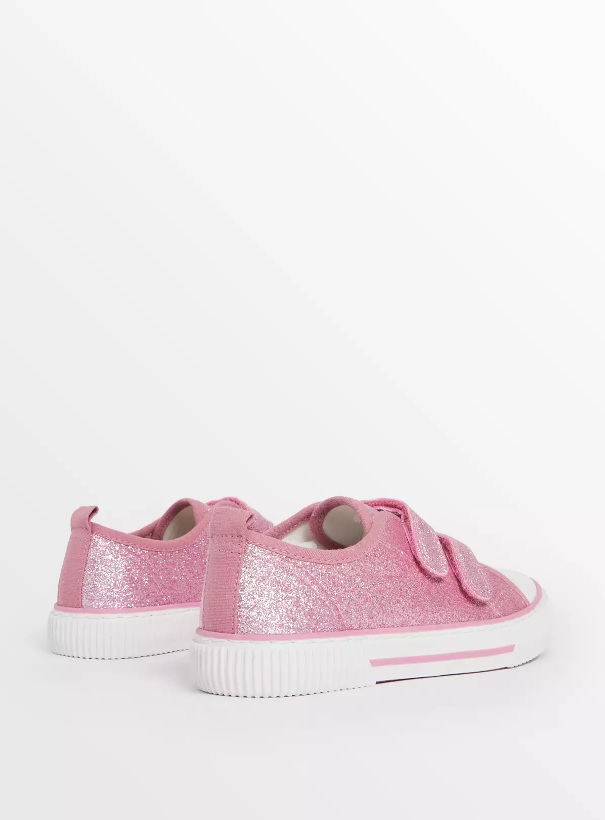 Pink Sparkle Twin Strap Trainers 3 6 Pink Sparkle Twin Strap Trainers 3 - Image 4