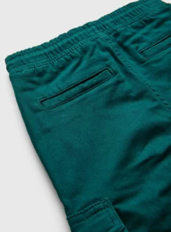 Blue Loop Back Cargo Trousers4 Years
