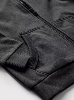 Charcoal Zip Through Hoodie11 Years 5 Charcoal Zip Through Hoodie11 Years -Hush Puppies Clothing Sale tuc142734149 Charcoal R Z002A