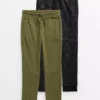 Black Space Dye & Khaki Ottoman Jogger 2 Pack 4 Years 1 Black Space Dye & Khaki Ottoman Jogger 2 Pack 4 Years -Hush Puppies Clothing Sale tuc142810885 Khaki R Z001A 6