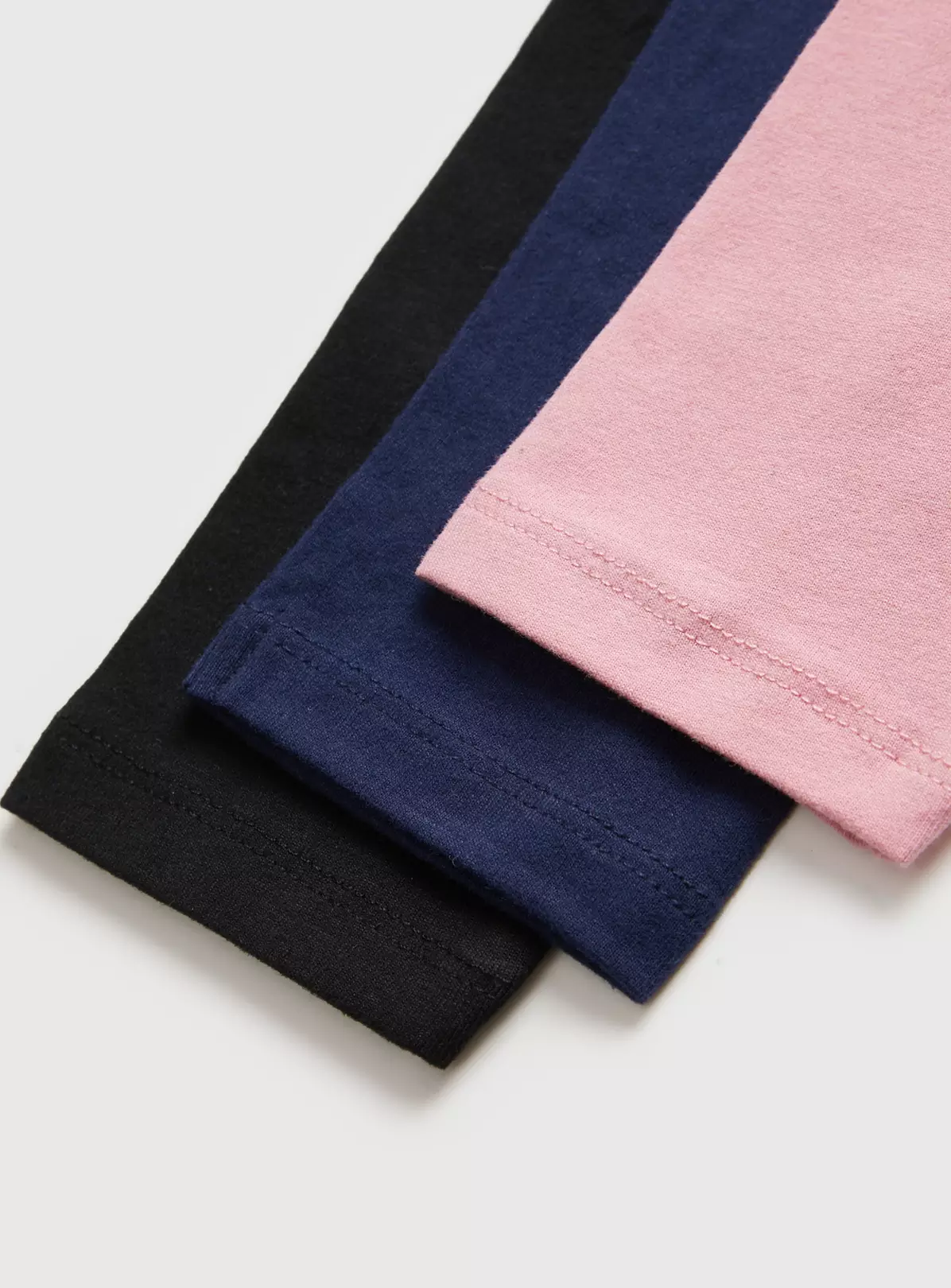 Black, Navy & Pink Leggings 3 Pack 4 Years 3 Black, Navy & Pink Leggings 3 Pack 4 Years