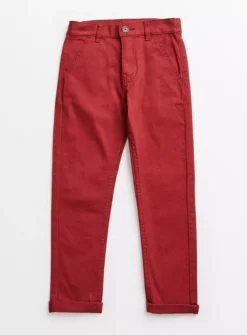 Dark Red Chinos 6 Years
