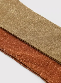 Gold & Orange Sparkle Opaque Tights 2 Pack 3-4 Years -Hush Puppies Clothing Sale tuc142912208 Orange R Z002A