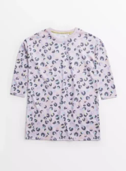 Pink Leopard Print Nightdress 4-5 Years -Hush Puppies Clothing Sale tuc142921278 White R Z001A