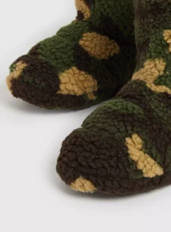 Camo Borg Slipper Boots12-13 Infant -Hush Puppies Clothing Sale tuc142929982 Green R Z004A