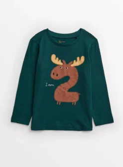 Green Moose I Am 2 T-Shirt 1.5-2 Years