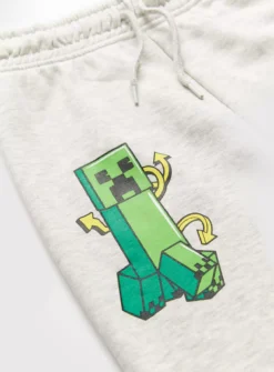 Minecraft Grey Marl Joggers 7 Years
