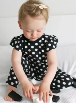 FRED & NOAH Polka Dot Frill Sleeve Playsuit - 2-3 Years