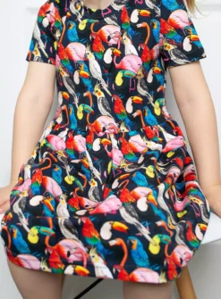 FRED & NOAH Birds Dress 1-2 Years -Hush Puppies Clothing Sale tuc143053345 Multi20Coloured R Z003A