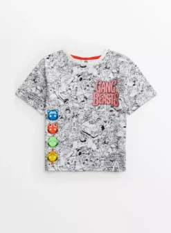 Gang Beasts White Character T-Shirt 11 Years -Hush Puppies Clothing Sale tuc143075536 Multi20Coloured R Z001A 3