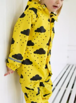 FRED & NOAH Yellow Cloud Puddlesuit 1-2 Years -Hush Puppies Clothing Sale tuc143095351 Yellow R Z004A