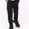 Black Cargo Trousers 7 Years