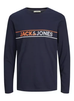 JACK & JONES JUNIOR Long Sleeve Tshirt And Pants Pj Set 14 Years -Hush Puppies Clothing Sale tuc143154111 Navy R Z002A 1