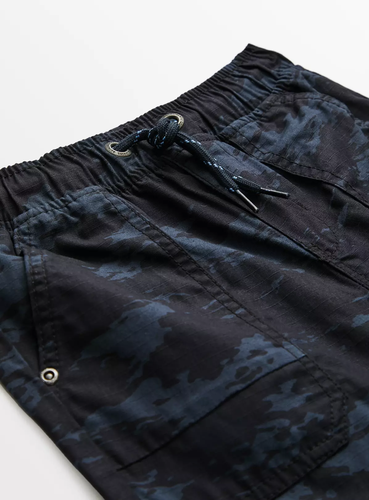 Blue Camo Print Cargo Trousers 9 Years 4 Blue Camo Print Cargo Trousers 9 Years - Image 2