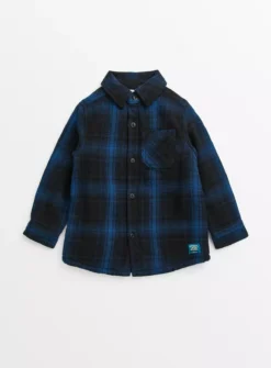 Blue Check Borg Lined Shacket 3 Years -Hush Puppies Clothing Sale tuc143176134 Blue R Z001A