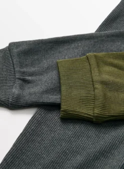 Khaki & Charcoal Ribbed Leggings 2 Pack 1.5-2 Years