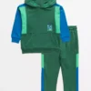 Green Colour Block Sweat Set 1-1.5 Years -Hush Puppies Clothing Sale tuc143197461 Green R Z001A