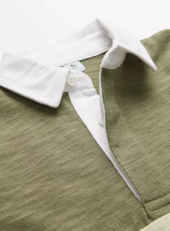 Neutral Colour Block Rugby Shirt 10 Years