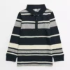 Navy Textured Stripe Polo Top 9 Years -Hush Puppies Clothing Sale tuc143206858 Multi20Coloured R Z001A 1