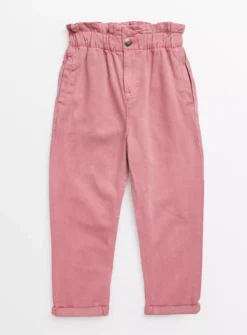 Dusky Pink Paper Bag Jeans 14 Years