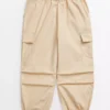 Stone Parachute Cargo Trousers 14 Years -Hush Puppies Clothing Sale tuc143224010 Stone R Z001A 4