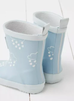 GRASS & AIR Little Kids Baby Blue Colour Revealing Wellies 6 Infant