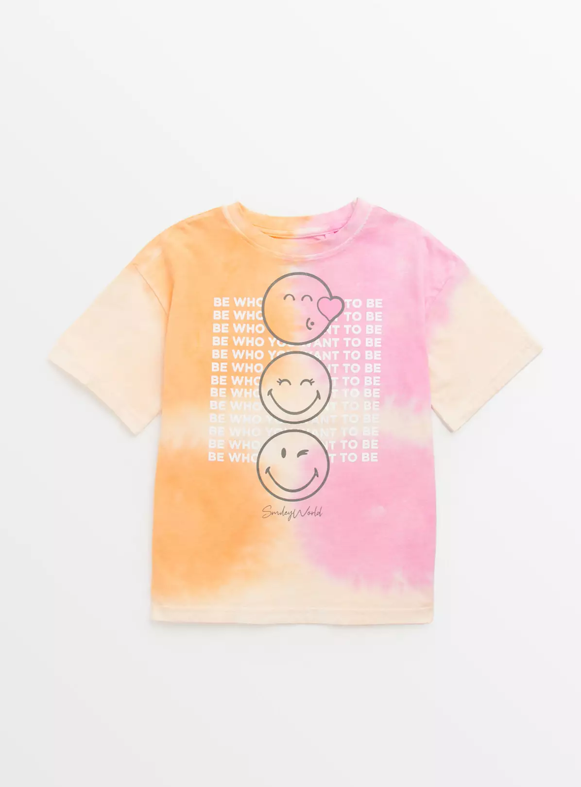 SmileyWorld Pink Tie Dye Graphic T-Shirt 14 Years 4 SmileyWorld Pink Tie Dye Graphic T-Shirt 14 Years - Image 2