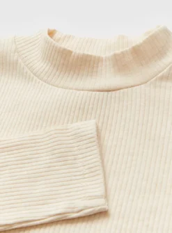 Oatmeal Ribbed High Neck Cropped Top 7 Years 5 Oatmeal Ribbed High Neck Cropped Top 7 Years -Hush Puppies Clothing Sale tuc143239941 Oatmeal R Z002A 3