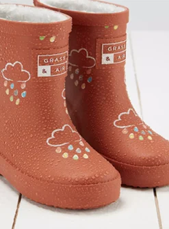 GRASS & AIR Burnt Orange Colour Changing Kids Winter Wellies 6 Infant -Hush Puppies Clothing Sale tuc143245030 Orange R Z003A