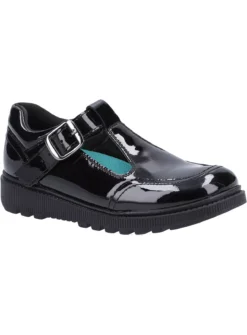 HUSH PUPPIES Kerry Junior Patent School Shoe 12 Infant -Hush Puppies Clothing Sale tuc143249719 Black R Z001A