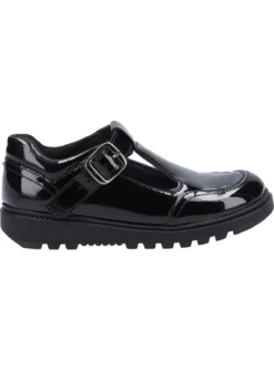 HUSH PUPPIES Kerry Junior Patent School Shoe 12 Infant -Hush Puppies Clothing Sale tuc143249719 Black R Z004A
