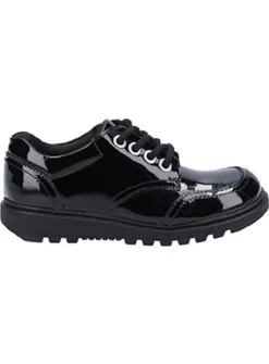 HUSH PUPPIES Kiera Junior Patent School Shoe 13 Infant -Hush Puppies Clothing Sale tuc143251481 Black R Z004A