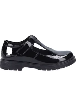 HUSH PUPPIES Gracie Junior Patent School Shoe 12 Infant -Hush Puppies Clothing Sale tuc143256951 Black R Z004A