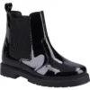 HUSH PUPPIES Laura Patent Jnr Leather Chelsea Boots 13 Infant -Hush Puppies Clothing Sale tuc143263764 Black R Z001A