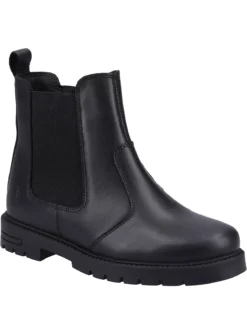 HUSH PUPPIES Laura Snr Leather Chelsea Boots 7 9 HUSH PUPPIES Laura Snr Leather Chelsea Boots 7 -Hush Puppies Clothing Sale tuc143264353 Black R Z001A