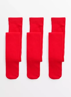 Red Super Soft Seamless Tights 5 Pack3-4 Years -Hush Puppies Clothing Sale tuc143270147 Red R Z001A