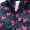 Navy & Pink Heart Print Puddlesuit 1-1.5 Years -Hush Puppies Clothing Sale tuc143280679 Navy R Z002A
