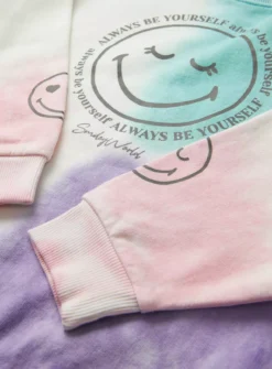 SmileyWorld Tie Dye Character Sweatshirt 4 Years