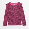 Pink Zebra Print Frill Top10 Years -Hush Puppies Clothing Sale tuc143314998 Pink R Z001A 3