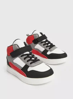 Red Colour Block High Top Trainers 3 -Hush Puppies Clothing Sale tuc143341110 Multi20Coloured R Z002A