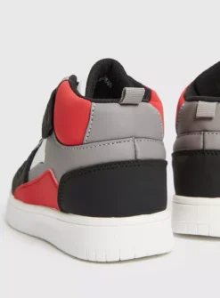 Red Colour Block High Top Trainers 3 -Hush Puppies Clothing Sale tuc143341110 Multi20Coloured R Z004A
