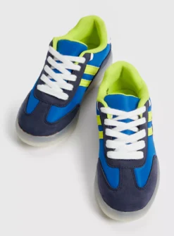Blue Retro Stripe Trainers 12 Infant 7 Blue Retro Stripe Trainers 12 Infant -Hush Puppies Clothing Sale tuc143351457 Blue R Z002A
