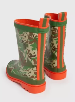 Khaki Camo Wellies 10 Infant