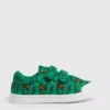 Green Digger Print Twin Strap Canvas Trainers 5 Infant -Hush Puppies Clothing Sale tuc143352708 Green R Z001A