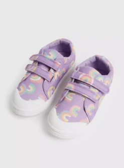 Lilac Rainbow Twin Strap Canvas Trainers 8 Infant -Hush Puppies Clothing Sale tuc143354308 Multi20Coloured R Z002A