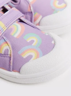 Lilac Rainbow Twin Strap Canvas Trainers 8 Infant -Hush Puppies Clothing Sale tuc143354308 Multi20Coloured R Z003A